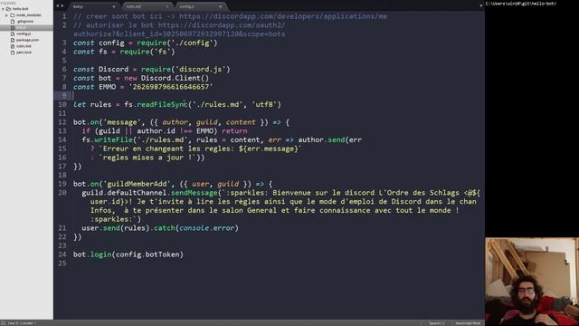 CodeReview: un simple bot discord en JS