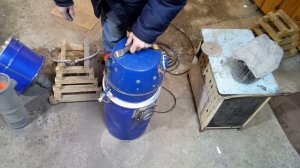 Сделай сам.СТРОИТЕЛЬНЫЙ ПЫЛЕСОС ИЗ ХЛАМА (С ДВОЙНЫМ ЦИКЛОНОМ)!!(DIYvacuum cleaner with cyclone)