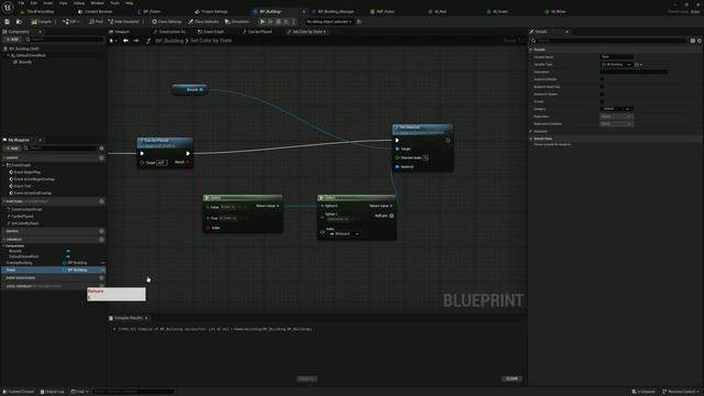 Система строительства в  Unreal Engine 5 №3 покраска объектов строительства (UE5)