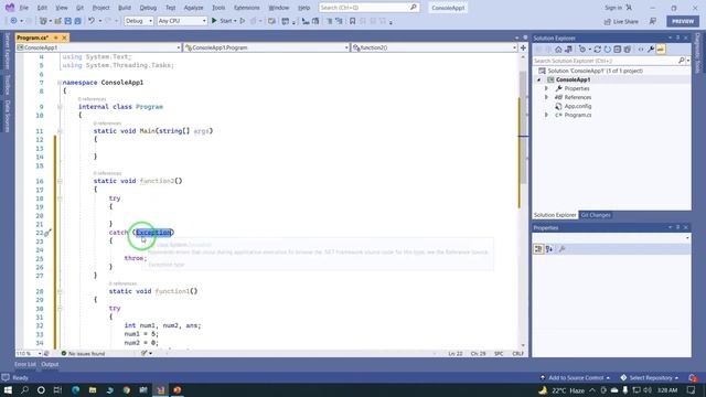 Difference Between throw and throw ex in C# | throw vs throw ex in C#