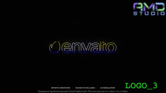 Анимированный логотип на заказ от AMD Studio (Артикул: LOGO-3) смотреть онлайн