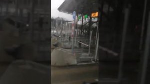 Въезд на платную скоростную дорогу Москва-Санкт-Петербург.