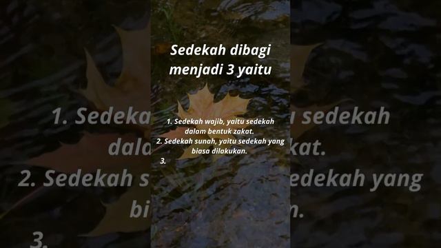 Sedekah dibagi menjadi 3 yaitu #quotes #kutipanislami #youtubeshort