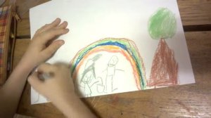 Саша рисует радугу||#1