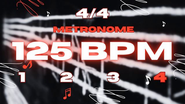 125 BPM - 4/4 Metronome смотреть онлайн