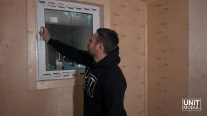 Дачный блок-контейнер с отделкой фанерой от компании ЮнитМодуль