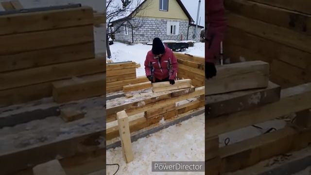 Новогодний фальш-камин из дерева своими руками