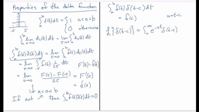 Properties of the (Dirac) delta function смотреть онлайн