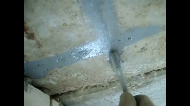 Штукатурка потолка по маякам с фиброй, ч. 1, подготовка. смотреть онлайн