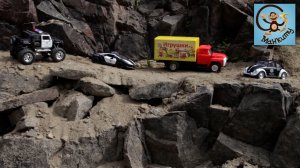 Мультик про Машинки - Полицейская машина, автовоз и эвакуатор. МанкиМульт