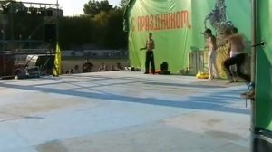 Capoeira,Break Dance in Russia.Appearance at day VDV