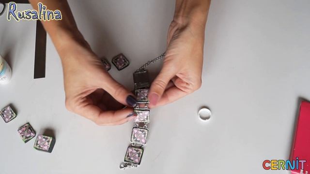 DIY ❤ Браслет из полимерной глины из красивой трости ❤ Мастер-класс по лепке DIY ❤ смотреть онлайн