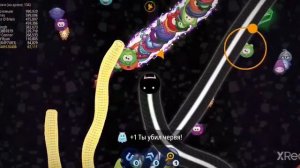 Червячная Зона. Прожорливый Червячок io_worm. 5 место за 6 минут. Игра worms zone. #1