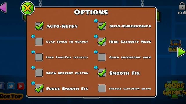 Настройка для телефона | Geometry Dash смотреть онлайн