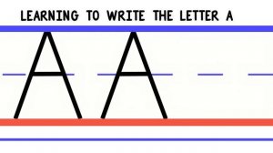 Write the Letter A - ABC Writing for Kids - Alphabet Handwriting by 123ABCtv