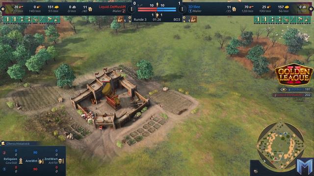 DeMusliM vs Bee - Off-Meta - Golden League 2 - Age of Empires 4 [Deutsch/4K]