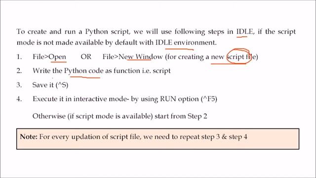SCRIPT MODE in Python | Introduction to SCRIPT MODE | Python Programming