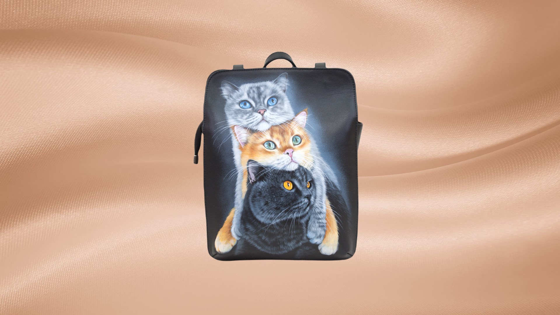 Женский рюкзак "Три кота" Pelle-Volare