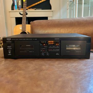 YAMAHA KX-W282- двойная кассетная дека, автоматический реверс -произведена в Малайзии-1994-году