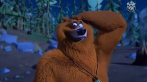 гризли и лемминги.кемпинг на природе.