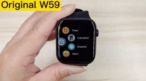 Original W59 Smart Watch Series 9 GPS Tracker NFC Game Altitude Siri Temperature Upgrade of W58