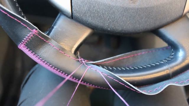 Оплетка на руль. Как правильно прошить, инструкция по установке. Braid on the steering wheel смотреть онлайн
