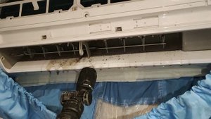 Чистка сплит системы с помощью мойки высокого давления (внутренний блок)