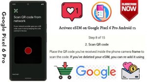 How to Activate eSIM on Google Pixel 6 Pro Android 12
