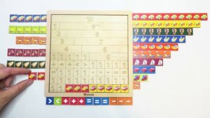 Развивающая деревянная игра - математическая лесенка "Траснпорт", бренд "Сибирские игрушки"