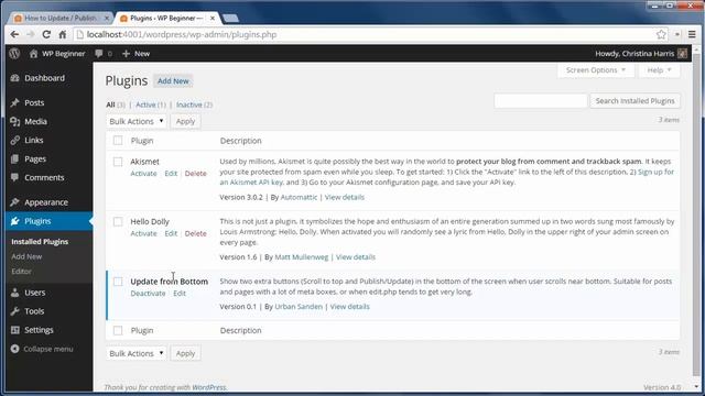 How to Update Publish WordPress Posts from the Bottom of the Screen смотреть онлайн
