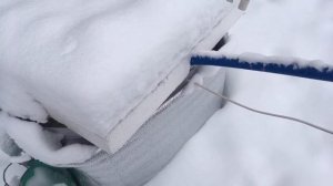 Зимний водопровод из колодца по воздуху (сухотруб)