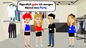 Deutsch lernen | Mia beleidigt Thomas auf der Party | Wortschatz und wichtige Verben