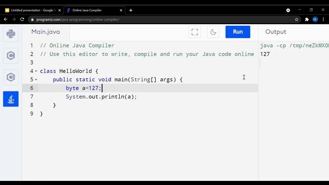 Data types in java with execution ||JAVA datatypes||Data types in java in english
