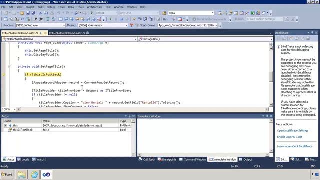 Microsoft Dynamics AX: Enterprise Portal Debugging