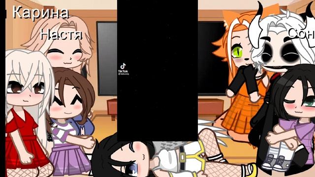 реакция персонажей канала непета страшилки на тт gacha life ~фан непеты??~1/4