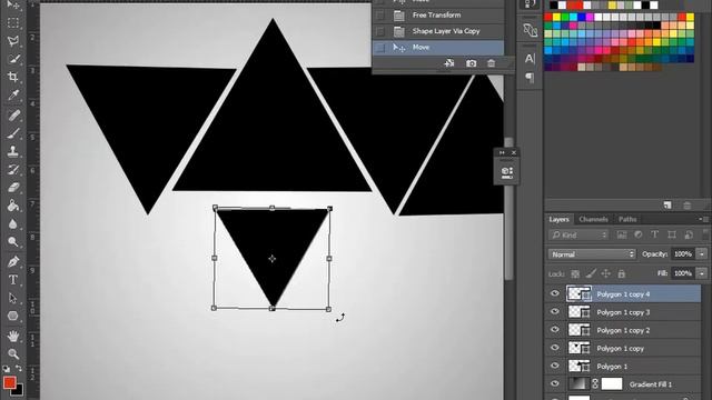 How To Create a Abstract Shape Picture - Photoshop CC Tutorial  2017