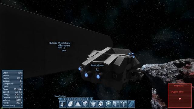 Space Engineers, Working Landing Gears, & Faulty Drones (Update 01.101) смотреть онлайн