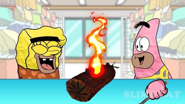 KOREAN Convenience Store Food Mukbang? Pororo TTeokbokki Mukbang!| SPONGEBOB ANIMATION | SLIME CAT смотреть онлайн