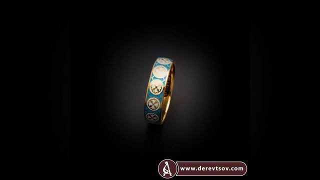 Православное кольцо с молитвой свт. Николаю Чудотворцу (серебряное с эмалью) KLSPE0807 смотреть онлайн