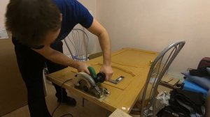 Как подпилить дверь, если положил ламинат