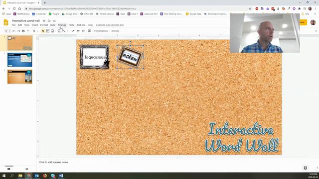 Interactive Word Walls Using Google Slides