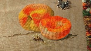 Внезапная моногамия: Вышивка "Натюрморт со сливами" Екатерины Волковой