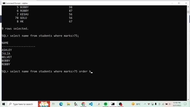 #18 Higher than 75 Marks || HackerRank SQL solution || Hacker Rank Solutions