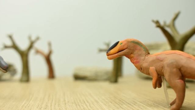 600 subscriber special (Tyrannosaurus rex vs Giganotosaurus) | clay dinosaur fight смотреть онлайн