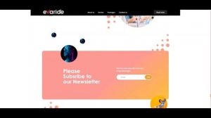 Evaride- cab services landing page design screenshare