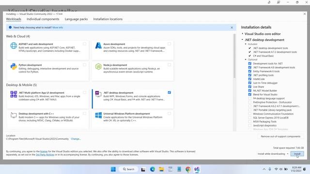 How to Install Visual Studio 2022 on Windows 11 22H2
