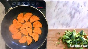 Рецепт батата (сладкой картошки) на сковороде