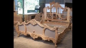 80 идей оригинальных резных кроватей из дерева ручной работы