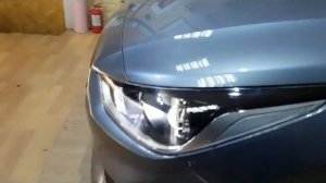 Hyundai Solaris. Установка линз под завод. Ангельские глазки.