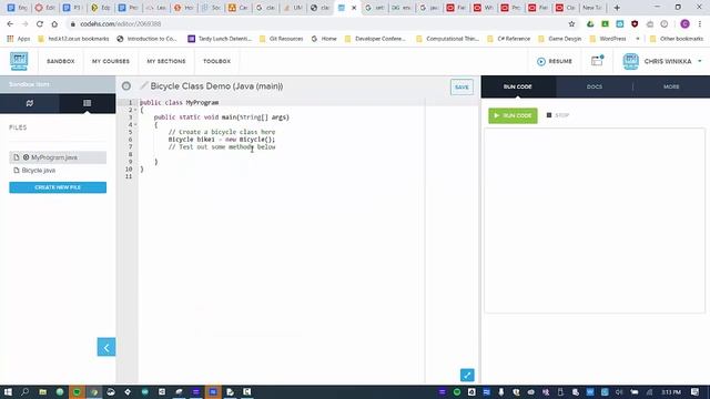 Create a Java Class and Test it Out on CodeHS смотреть онлайн